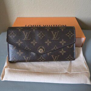 Louis Vuitton Monogram long Sarah wallet